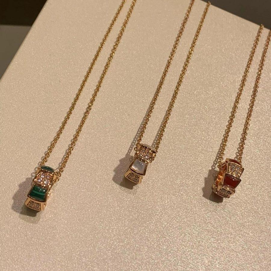 [Glow Jewelry]SERPENTI PEDANT DIAMOND NECKLACE