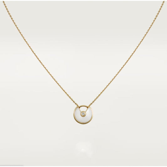 [Glow Jewelry]AMULETTE ROSE GOLD MOP NECKLACE