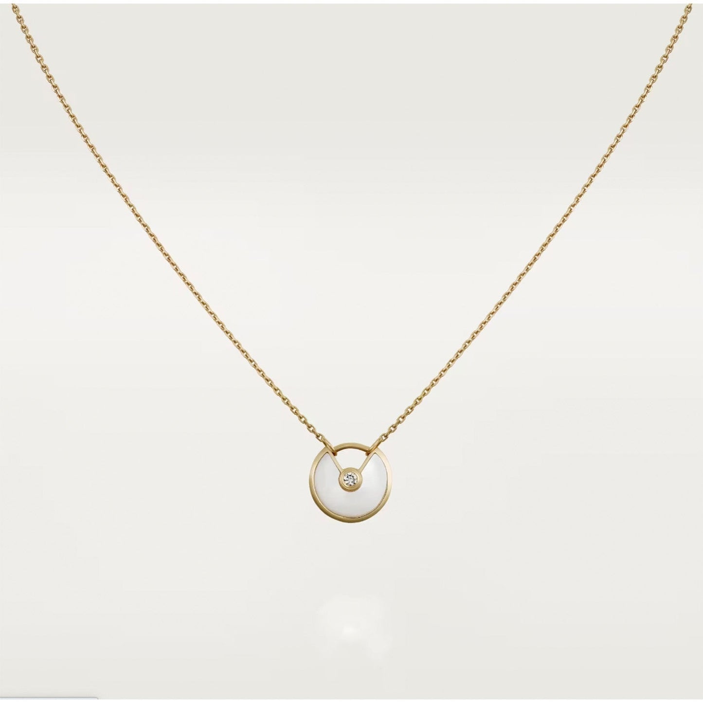 ¡®Glow Jewelry¡¯AMULETTE ROSE GOLD MOP NECKLACE