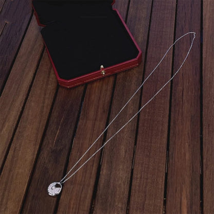 [Glow Jewelry]AMULETTE SILVER FULL DIAMOND NECKLACE