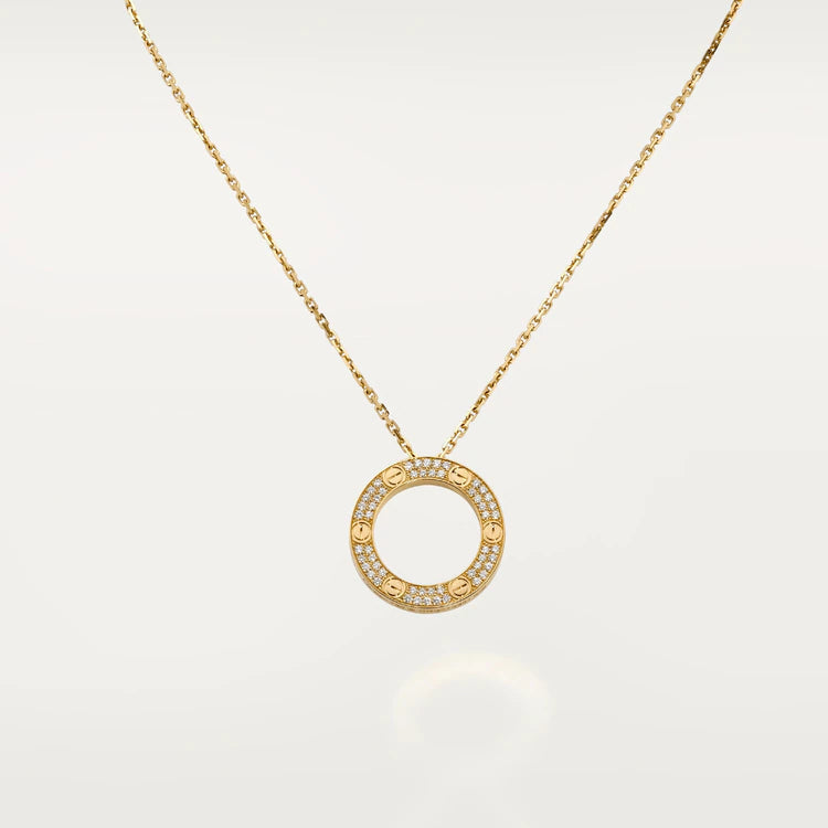 [Glow Jewelry]LOVE NECKLACE ADJUSTABLE ROSE GOLD