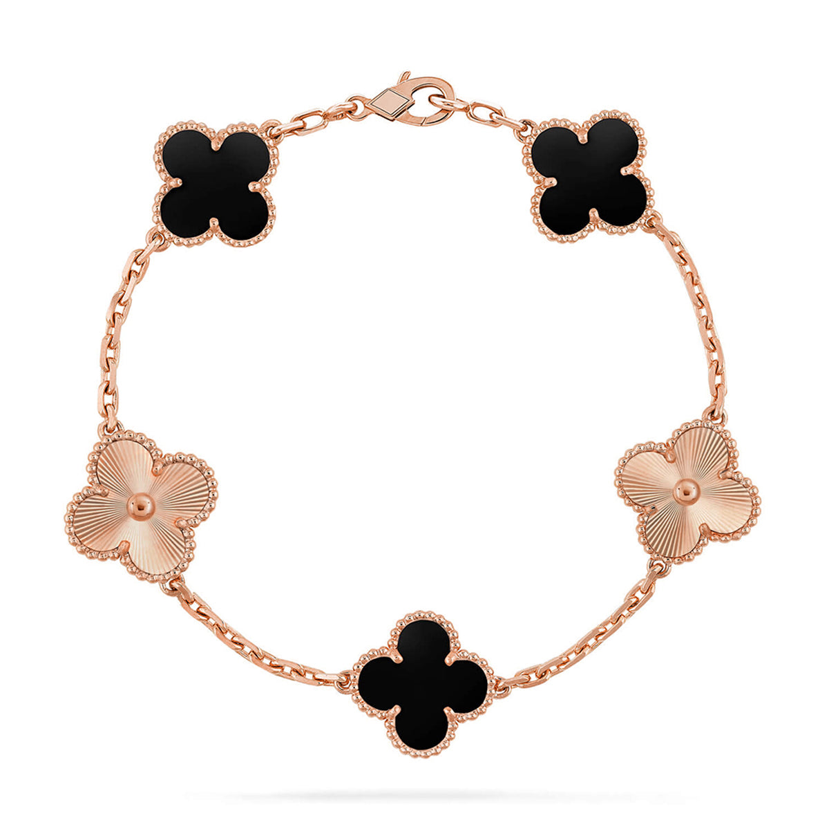 [Glow Jewelry]New CLOVER 5 MOTIF ONYXS BRACELET COLLECTION