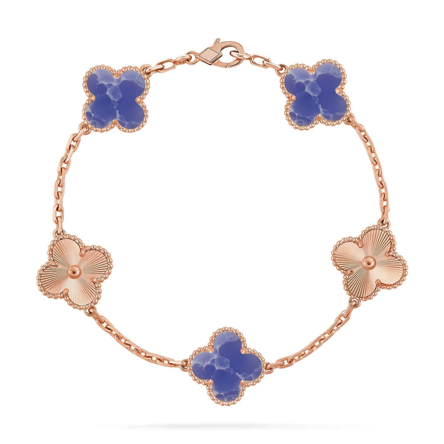 [Glow Jewelry]New CLOVER 5 MOTIF BLUE VEINS BRACELET COLLECTION