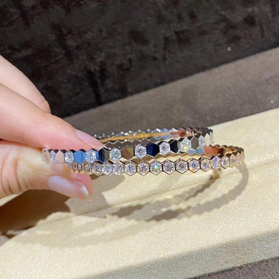 ¡®Glow Jewelry¡¯BEE LOVE GOLD BRACELET FULL DIAMOND