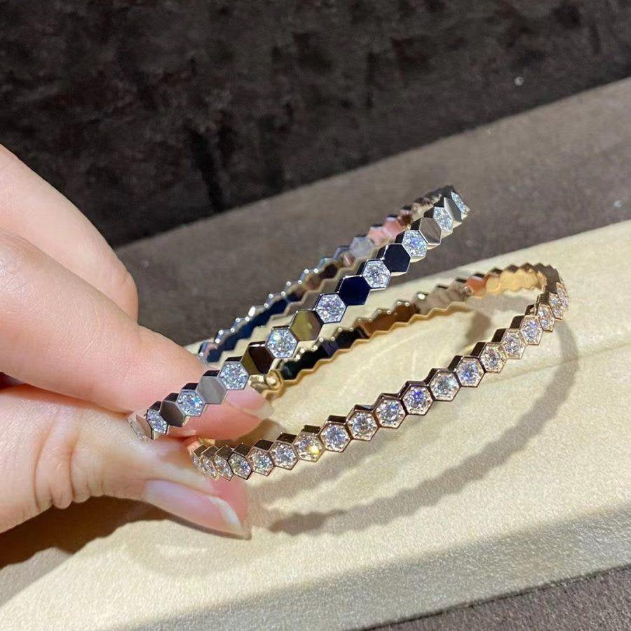 ¡®Glow Jewelry¡¯BEE LOVE GOLD BRACELET FULL DIAMOND