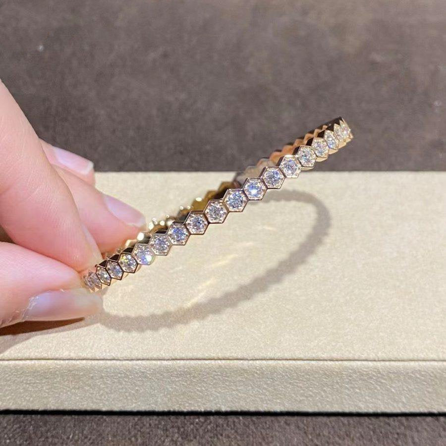 ¡®Glow Jewelry¡¯BEE LOVE GOLD BRACELET FULL DIAMOND