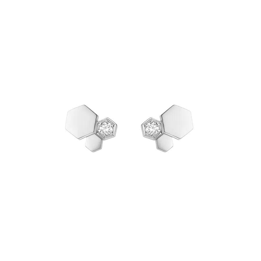 [Glow Jewelry]BEE LOVE SILVER DIAMOND EARRINGS