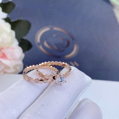 ¡®Glow Jewelry¡¯BEE LOVE RING PINK GOLD 1 DIAMOND