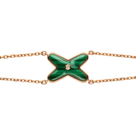 ¡®Glow Jewelry¡¯JEUX BRACELET MALACHITE PINK GOLD 1 DIAMOND