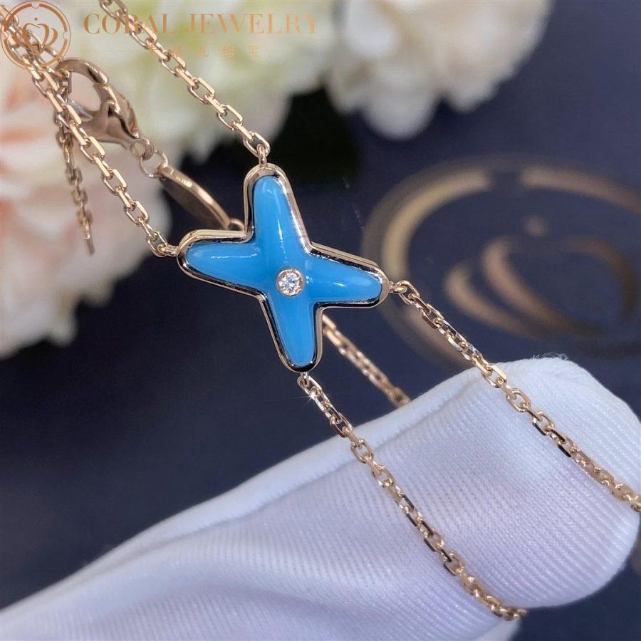 ¡®Glow Jewelry¡¯JEUX BRACELET TURQUOISE PINK GOLD 1 DIAMOND