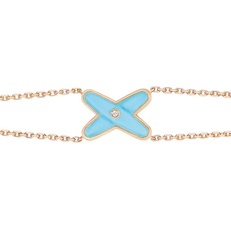 ¡®Glow Jewelry¡¯JEUX BRACELET TURQUOISE PINK GOLD 1 DIAMOND