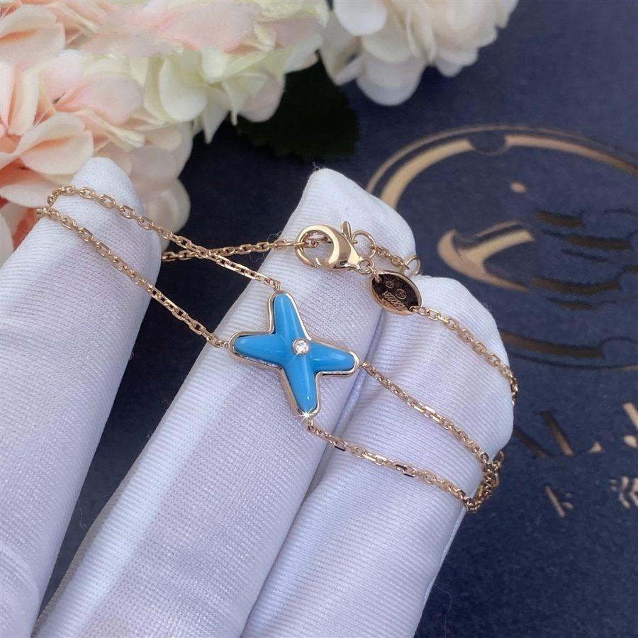 ¡®Glow Jewelry¡¯JEUX BRACELET TURQUOISE PINK GOLD 1 DIAMOND