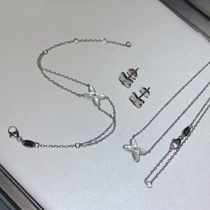 ¡®Glow Jewelry¡¯JEUX BRACELET WHITE MOP SILVER 1 DIAMOND