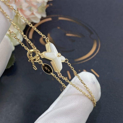 ¡®Glow Jewelry¡¯JEUX BRACELET WHITE MOP GOLD 1 DIAMOND
