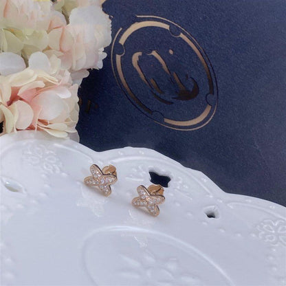 ¡®Glow Jewelry¡¯JEUX DE PINK GOLD DIAMOND EARRINGS