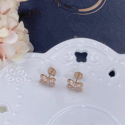 [Glow Jewelry]JEUX DE PINK GOLD DIAMOND EARRINGS
