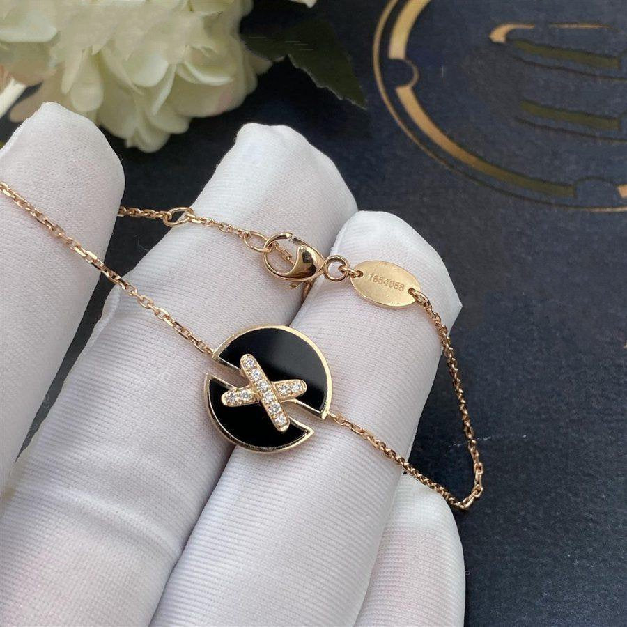 ¡®Glow Jewelry¡¯JEUX DE BRACELET ONYX PINK GOLD DIAMOND