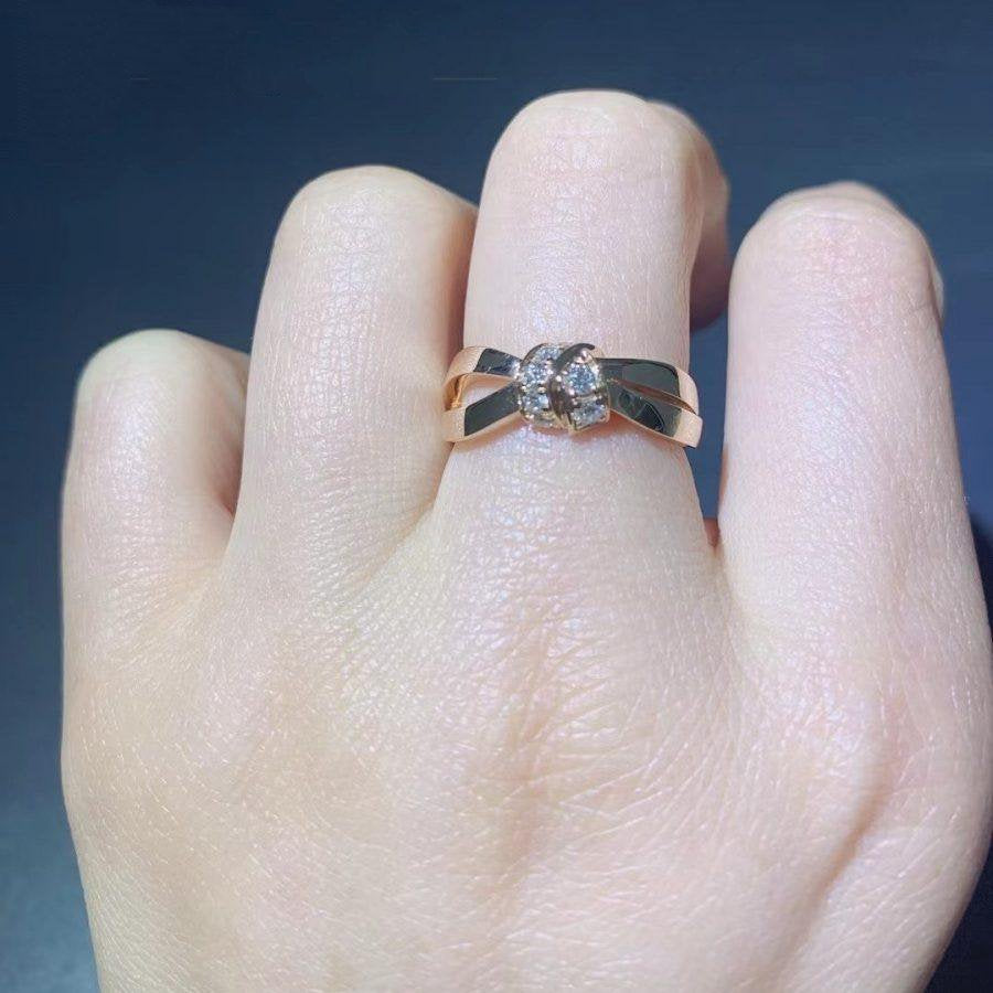 [Glow Jewelry]LIENS RING PINK GOLD DIAMOND