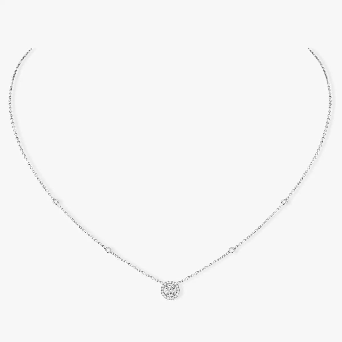 [Glow Jewelry]Diamond Necklace 0,20ct Brilliant Shape Joy