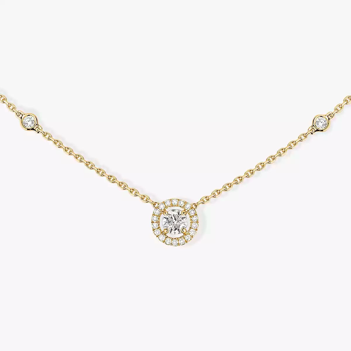 [Glow Jewelry]Diamond Necklace 0,20ct Brilliant Shape Joy