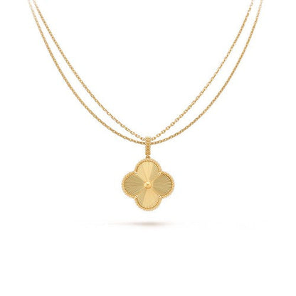 ¡®Glow Jewelry¡¯CLOVER 25MM PEDANT NECKLACE GOLD