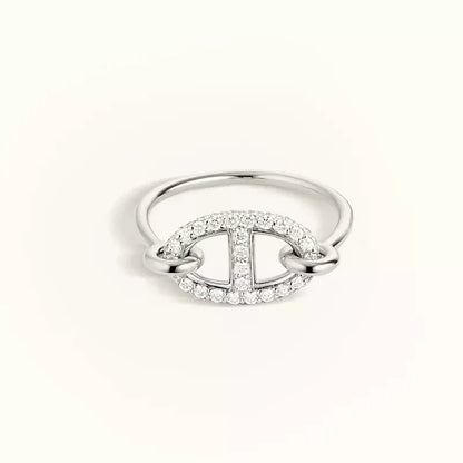 ¡®Glow Jewelry¡¯RONDE SMALL SILVER DIAMOND RING
