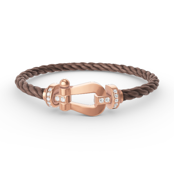 ¡®Glow Jewelry¡¯FORCE LARGE HORSESHOE HALF DIAMOND BRACELET ROSE GOLD