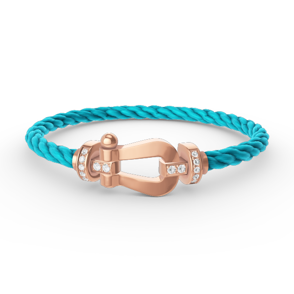 ¡®Glow Jewelry¡¯FORCE LARGE HORSESHOE HALF DIAMOND BRACELET ROSE GOLD