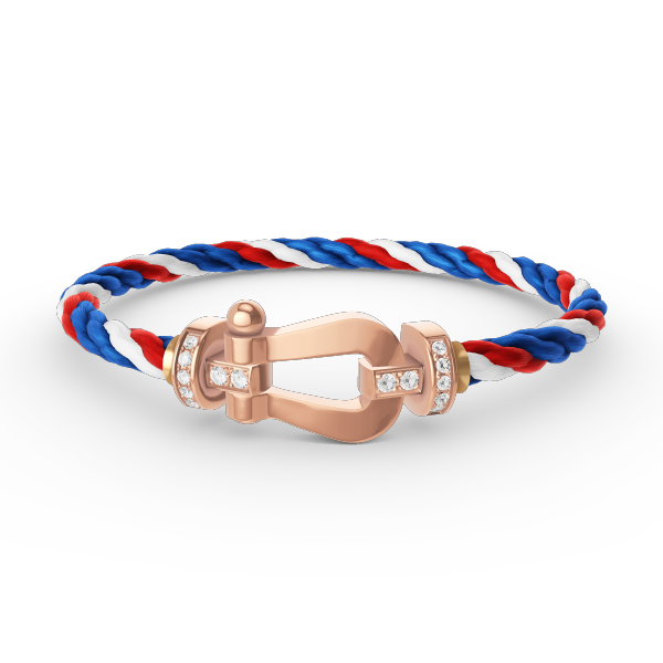 ¡®Glow Jewelry¡¯FORCE LARGE HORSESHOE HALF DIAMOND BRACELET ROSE GOLD