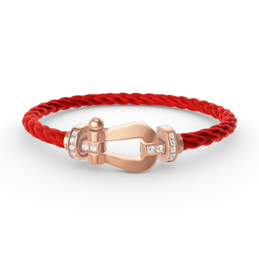 ¡®Glow Jewelry¡¯FORCE LARGE HORSESHOE HALF DIAMOND BRACELET ROSE GOLD