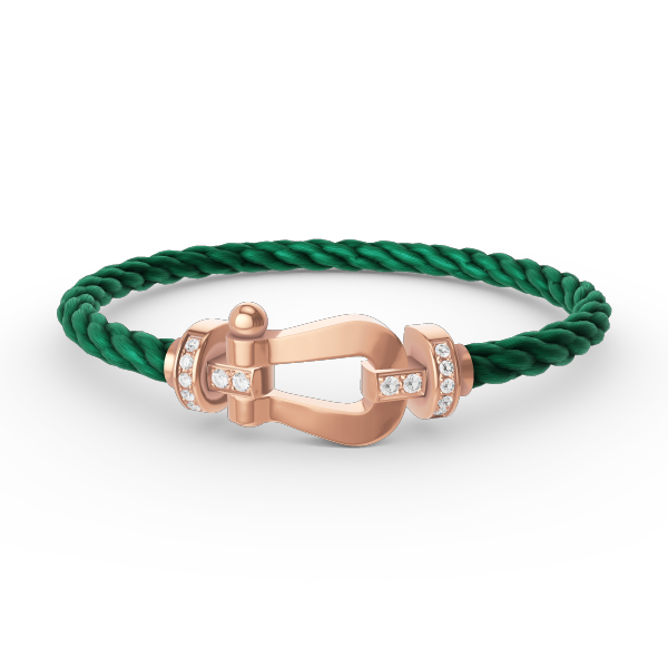 ¡®Glow Jewelry¡¯FORCE LARGE HORSESHOE HALF DIAMOND BRACELET ROSE GOLD
