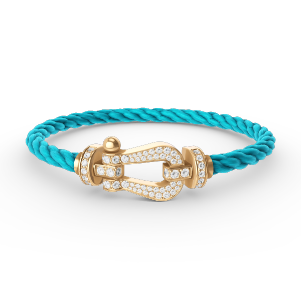 ¡®Glow Jewelry¡¯FORCE LARGE HORSESHOE FULL DIAMOND BRACELET GOLD