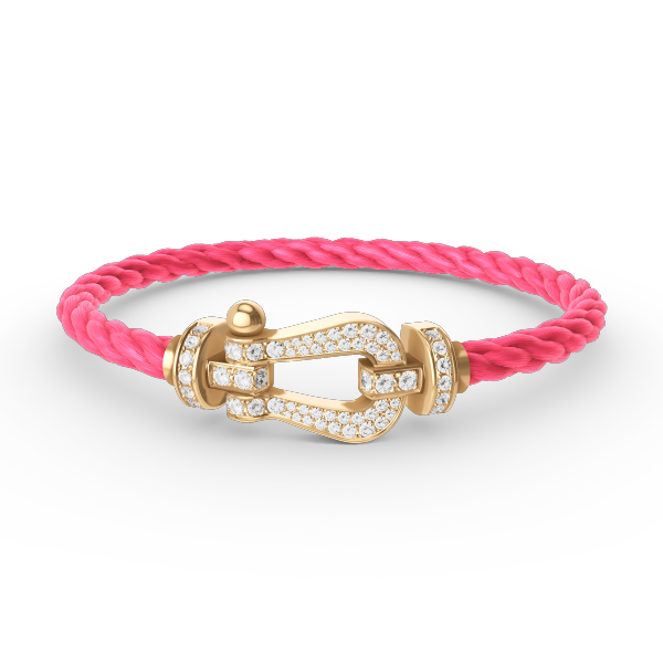 ¡®Glow Jewelry¡¯FORCE LARGE HORSESHOE FULL DIAMOND BRACELET GOLD