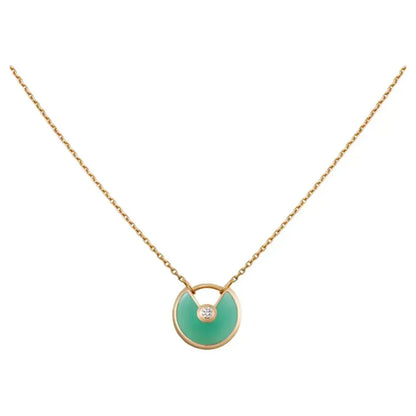 ¡®Glow Jewelry¡¯AMULETTE GOLD MALACHITE NECKLACE