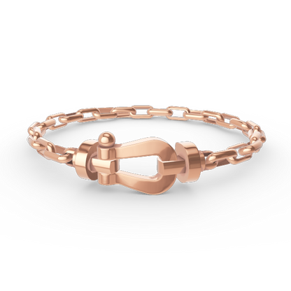 ¡®Glow Jewelry¡¯FORCE LARGE HORSESHOE CLASP  METAL BRACELET