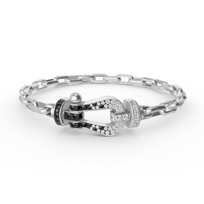 ¡®Glow Jewelry¡¯FORCE LARGE HORSESHOE CLASP  METAL BRACELET