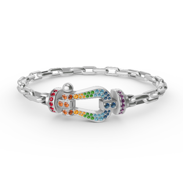 ¡®Glow Jewelry¡¯FORCE LARGE HORSESHOE CLASP  METAL BRACELET