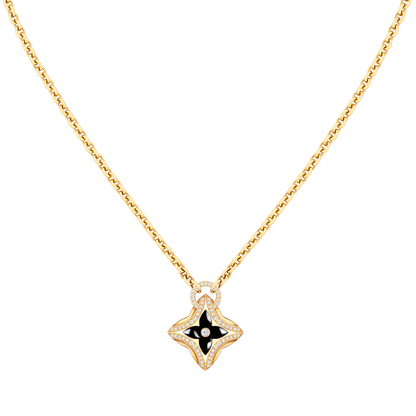 ¡®Glow Jewelry¡¯STAR PEDANT PINK GOLD DIAMOND NECKLACE