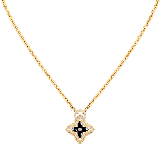 ¡®Glow Jewelry¡¯STAR PEDANT PINK GOLD DIAMOND NECKLACE