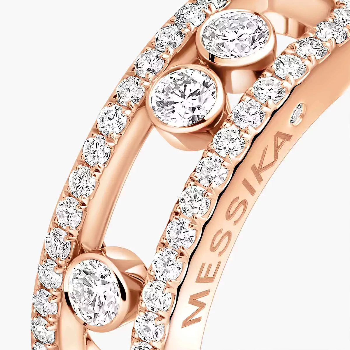 [Glow Jewelry] Move Gold Diamond Pave_ Ring