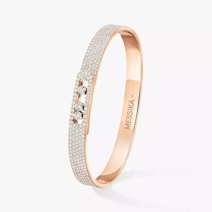 [Glow Jewelry]Move Noa Full Pavé Diamond Bangle Bracelet