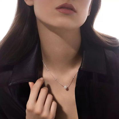 [Glow Jewelry]Diamond Necklace 0,20ct Brilliant Shape Joy