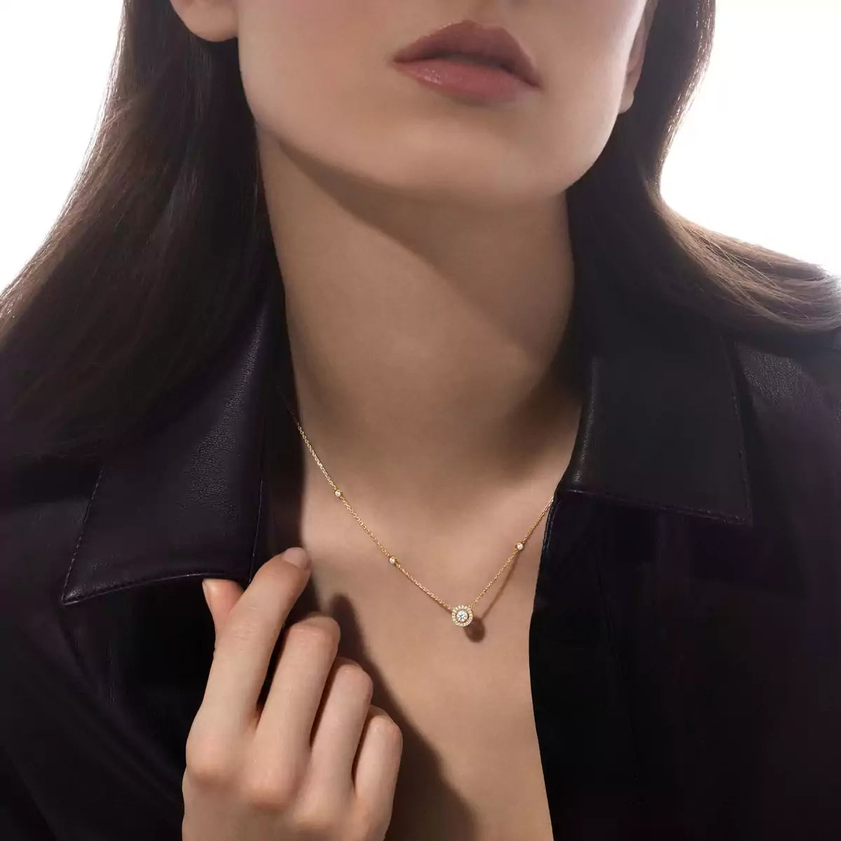 [Glow Jewelry]Diamond Necklace 0,20ct Brilliant Shape Joy