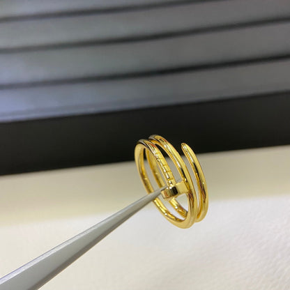 [Glow Jewelry]SMOOTH THREE-BAND NAIL RING
