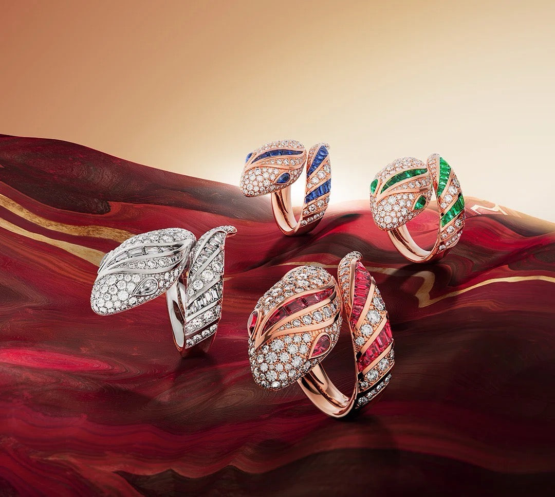 [Glow Jewelry]BRAND NEW LUXURY RED SNAKE RING