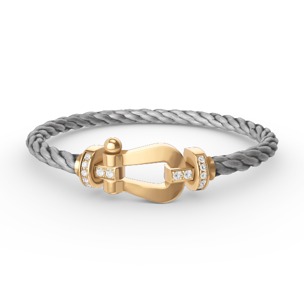 ¡®Glow Jewelry¡¯FORCE LARGE HORSESHOE HALF DIAMOND BRACELET GOLD