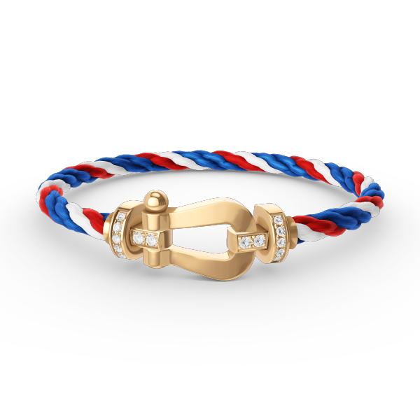 ¡®Glow Jewelry¡¯FORCE LARGE HORSESHOE HALF DIAMOND BRACELET GOLD