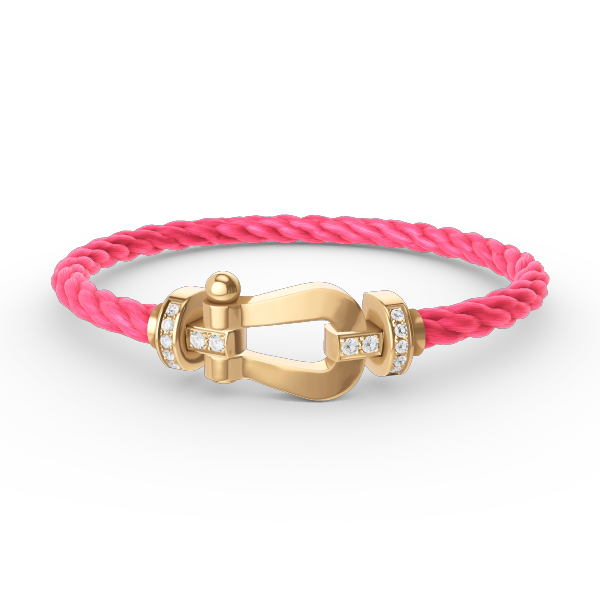 ¡®Glow Jewelry¡¯FORCE LARGE HORSESHOE HALF DIAMOND BRACELET GOLD