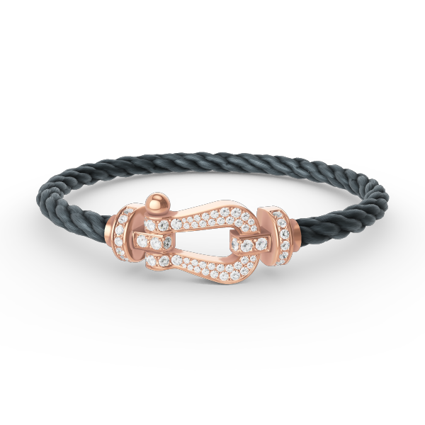 ¡®Glow Jewelry¡¯FORCE LARGE HORSESHOE FULL DIAMOND BRACELET ROSE GOLD