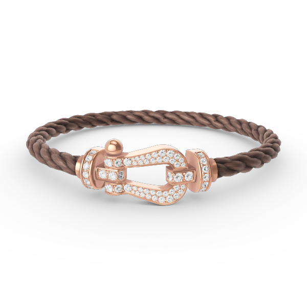 ¡®Glow Jewelry¡¯FORCE LARGE HORSESHOE FULL DIAMOND BRACELET ROSE GOLD